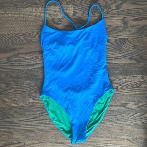 J. Crew The 1989 Reversible Scoop back One Piece